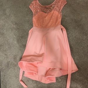 Coral mini dress